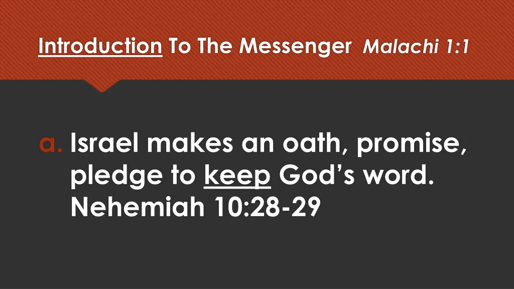 introduction to the messenger malachi 1 1 2