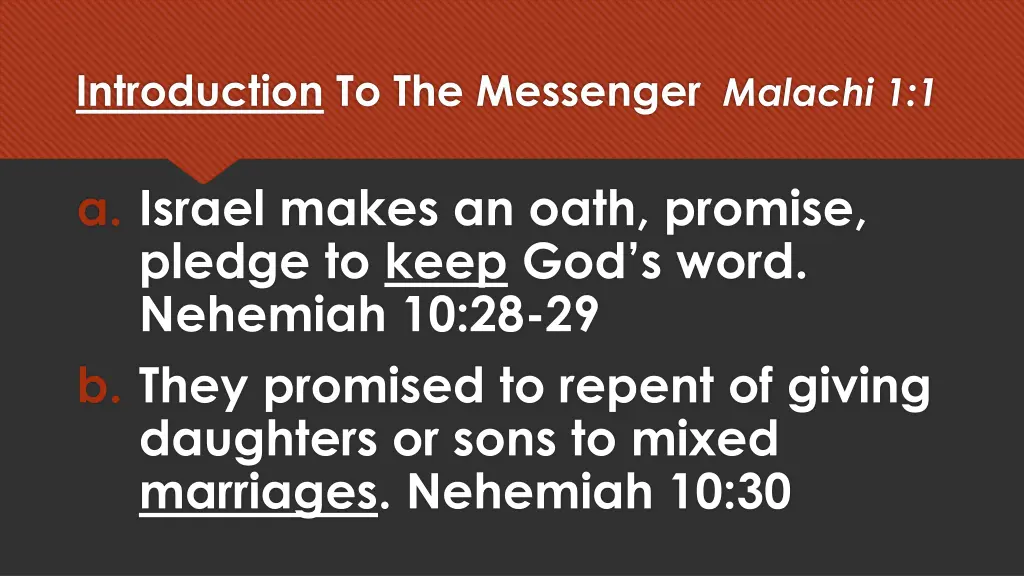 introduction to the messenger malachi 1 1 3