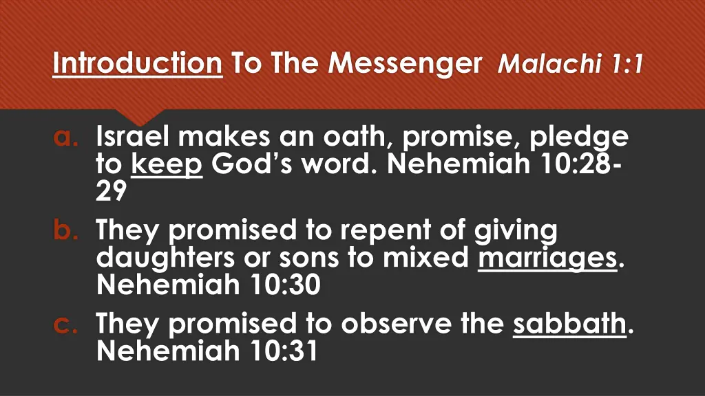 introduction to the messenger malachi 1 1 4