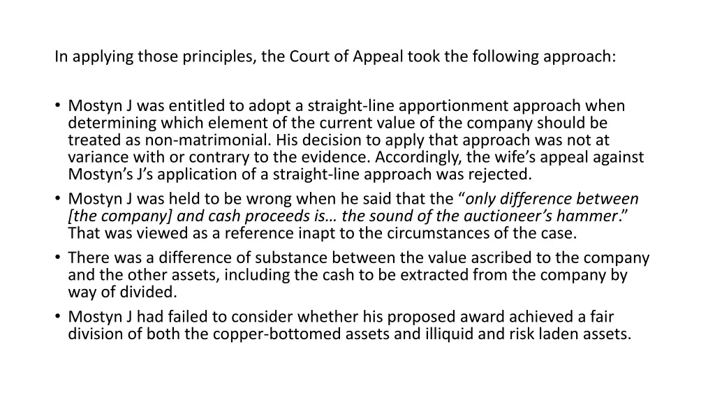 in applying those principles the court of appeal