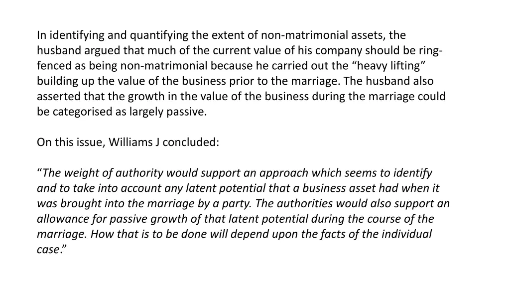 in identifying and quantifying the extent