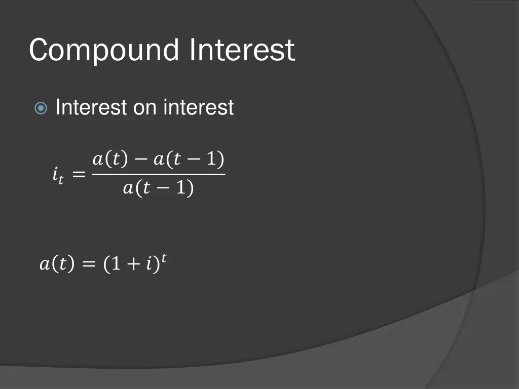 compound interest