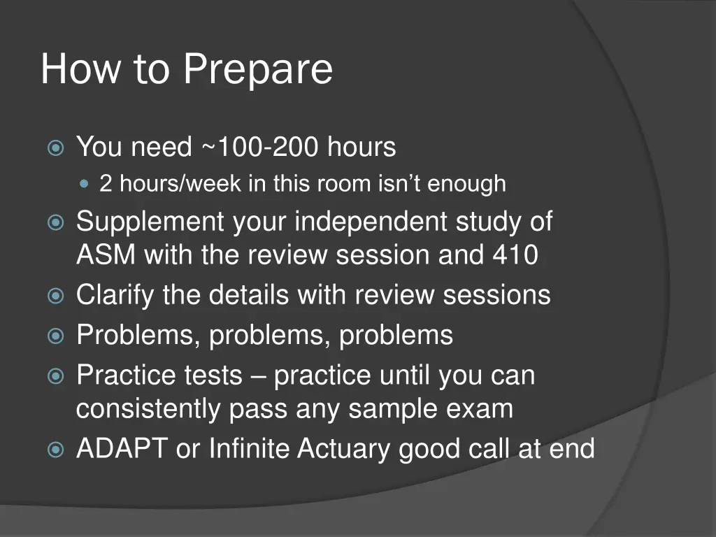 how to prepare