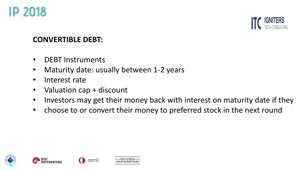 convertible debt debt instruments maturity date