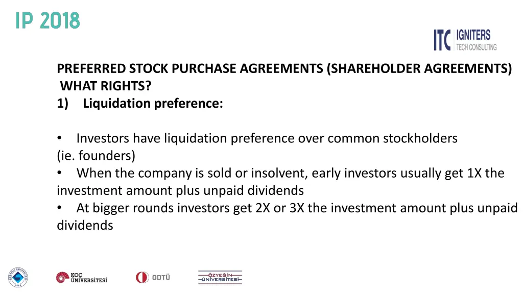 preferred stock purchase agreements shareholder