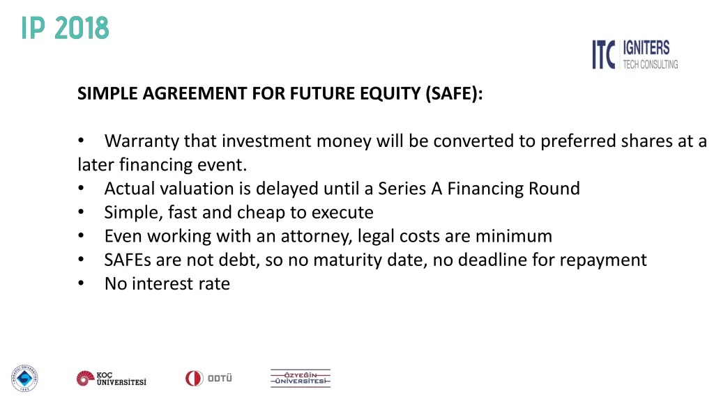 simple agreement for future equity safe