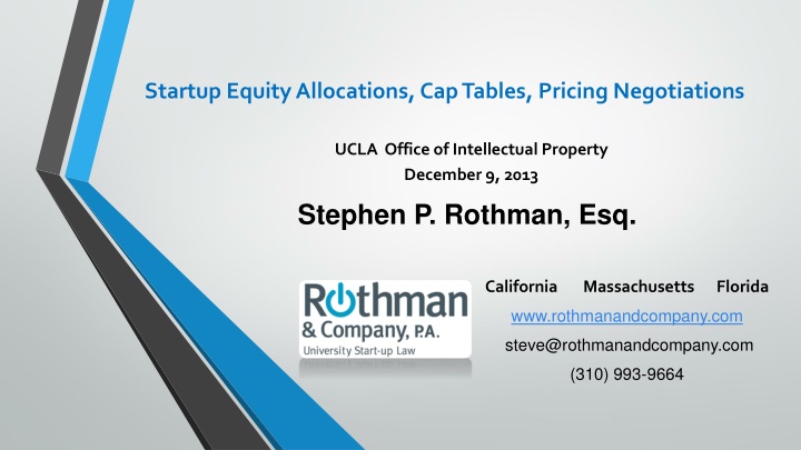 startup equity allocations cap tables pricing