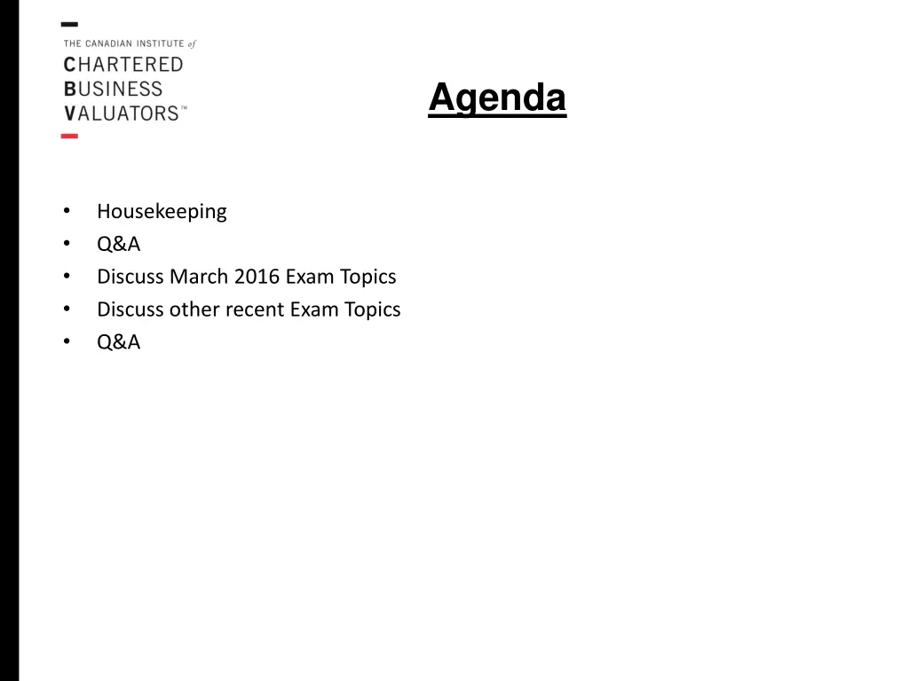 agenda