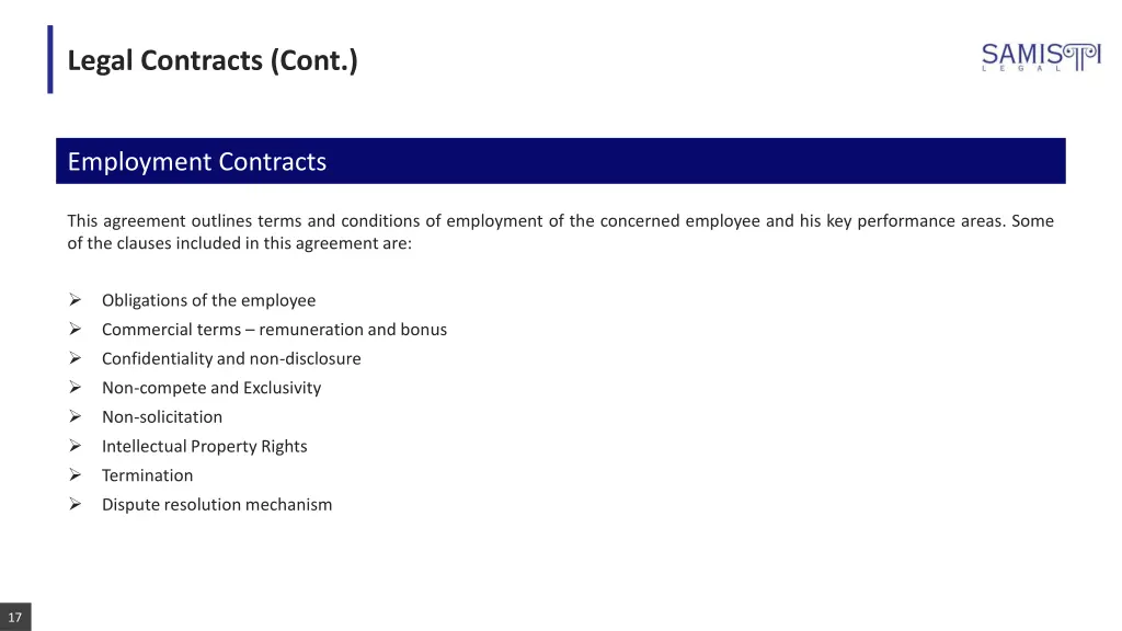 legal contracts cont 1