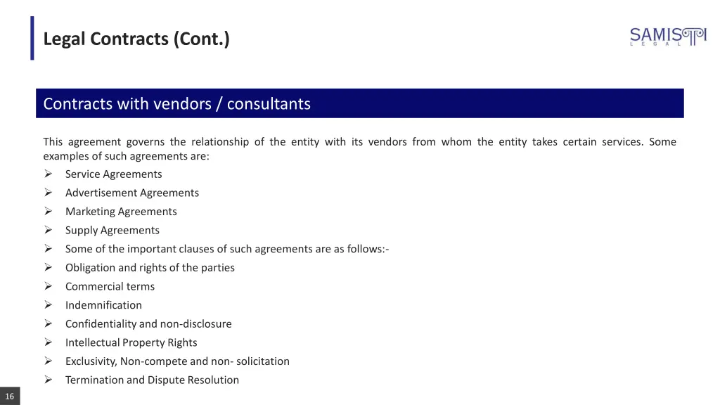 legal contracts cont