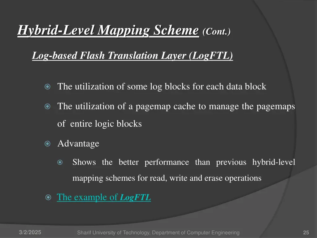 hybrid level mapping scheme cont 5
