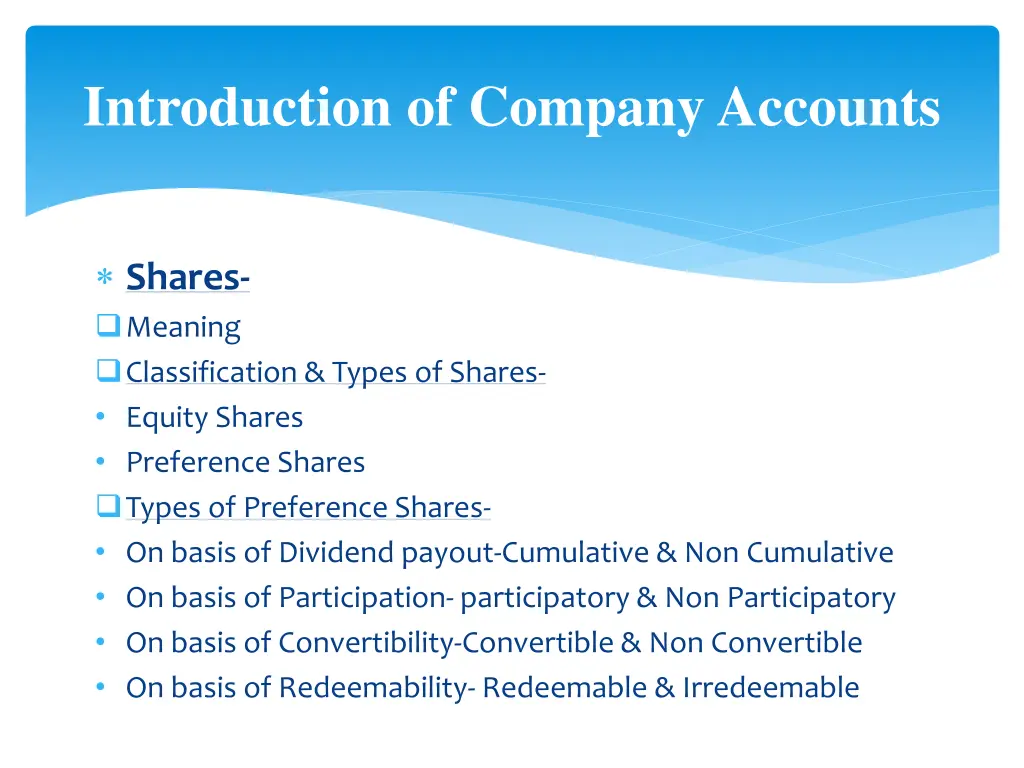 introduction of company accounts 1