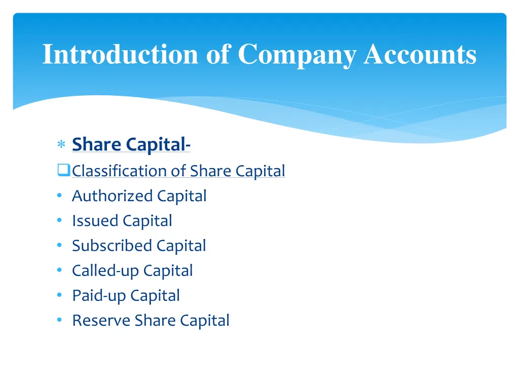 introduction of company accounts 2