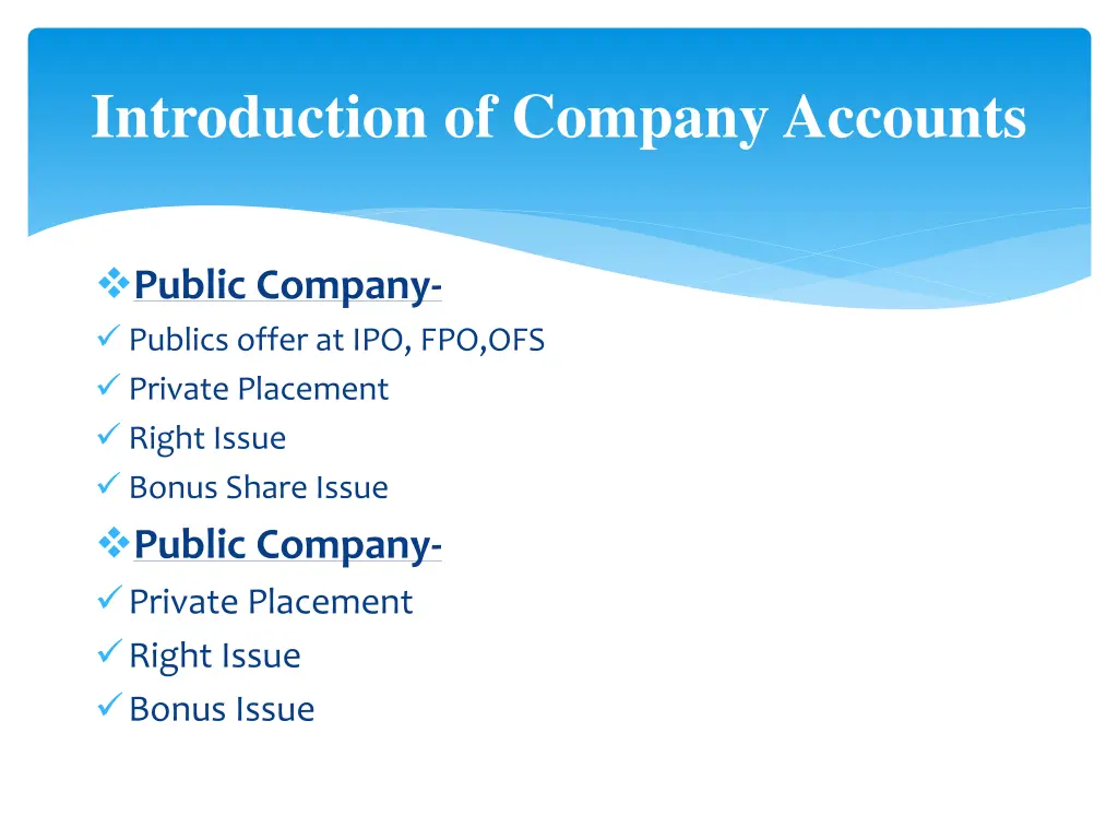 introduction of company accounts 5