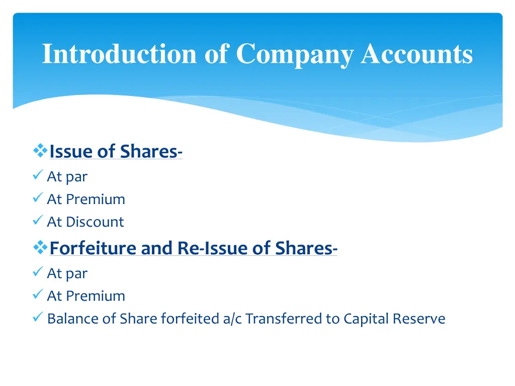 introduction of company accounts 6