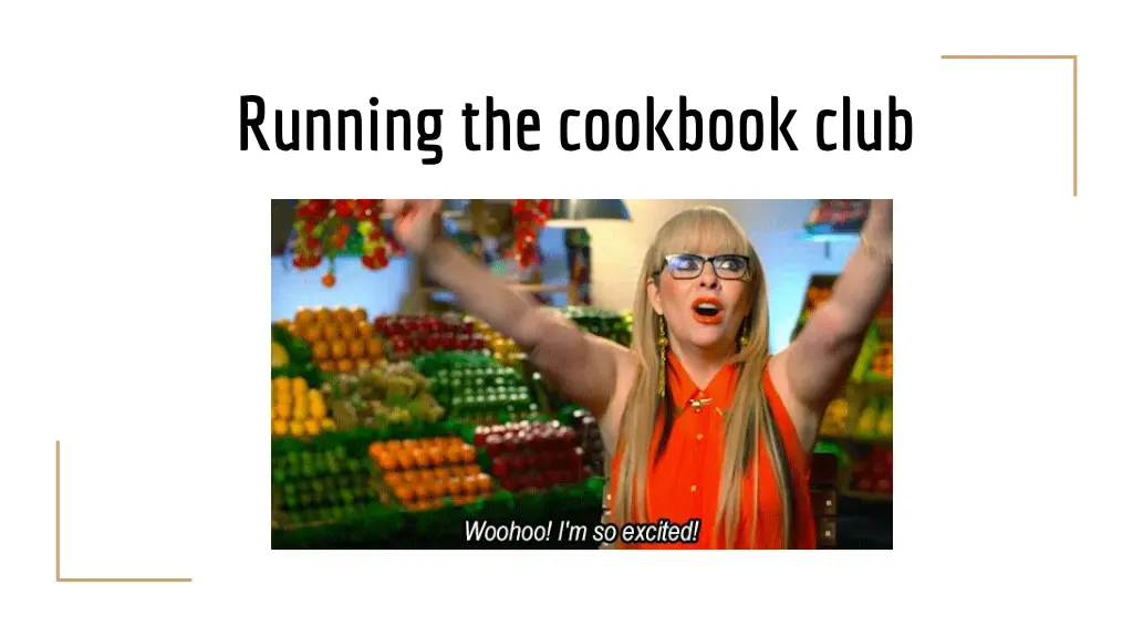 running the cookbook club