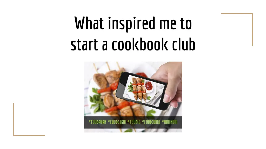what inspired me to start a cookbook club