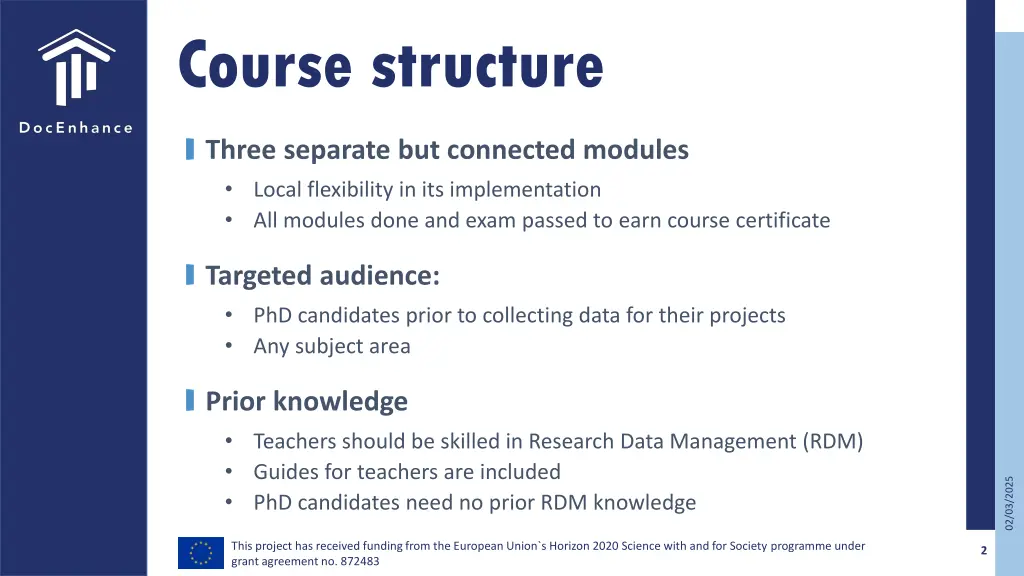 course structure