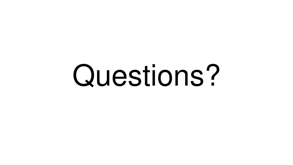 questions