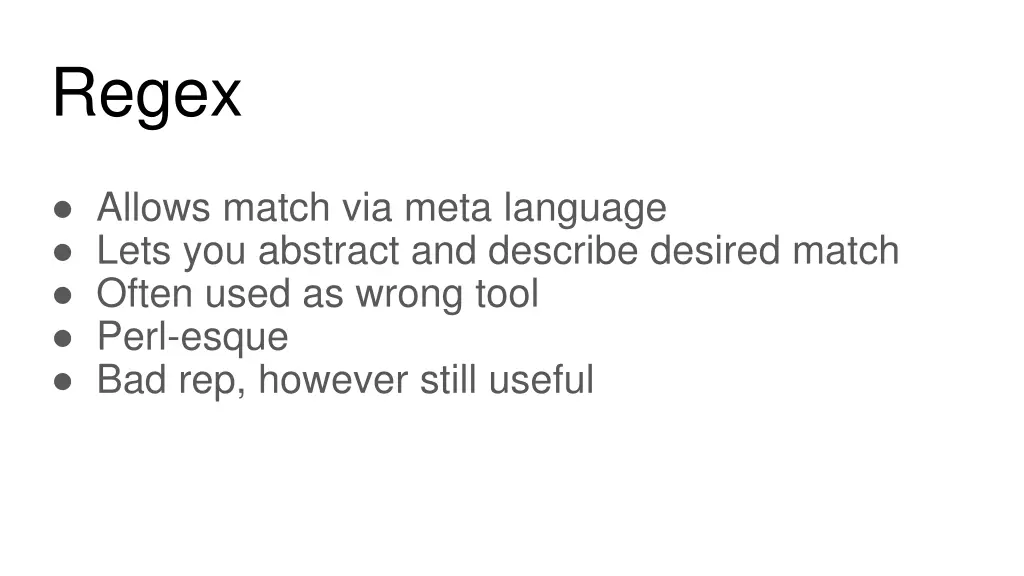 regex