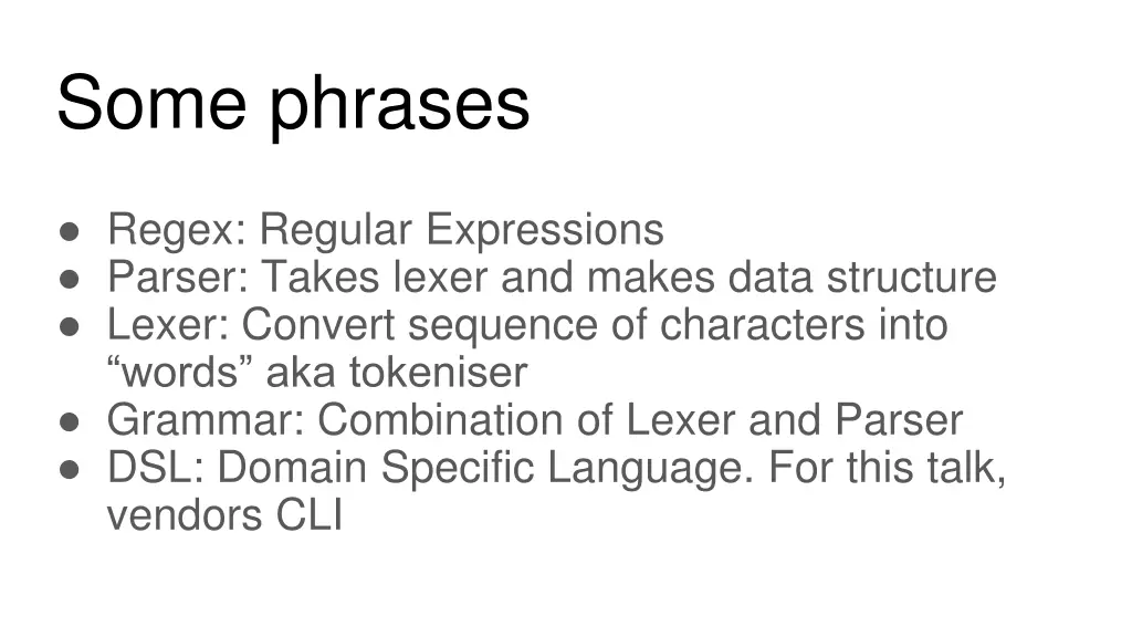 some phrases