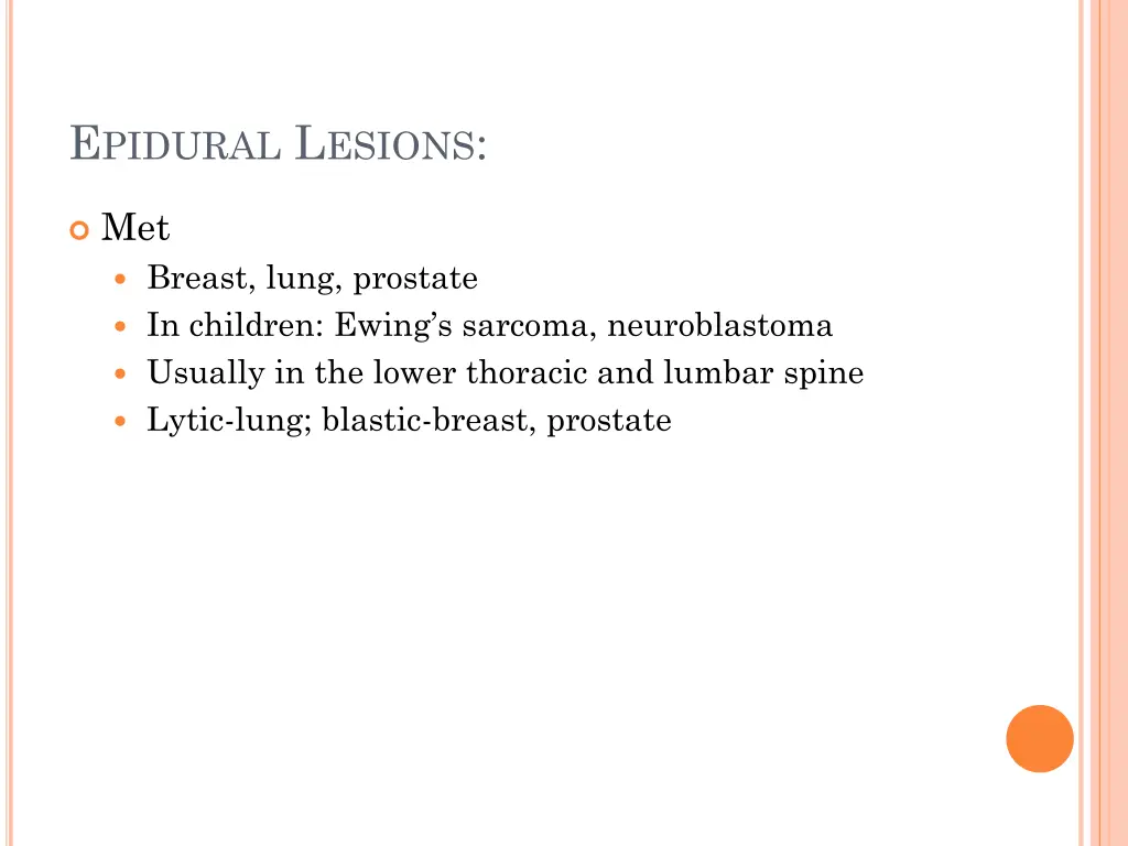 e pidural l esions