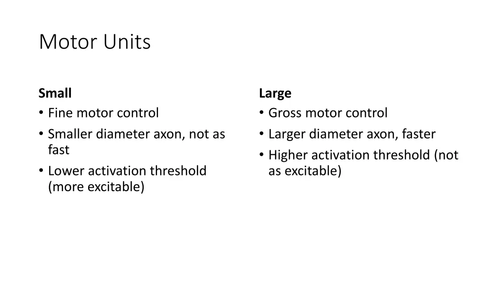 motor units