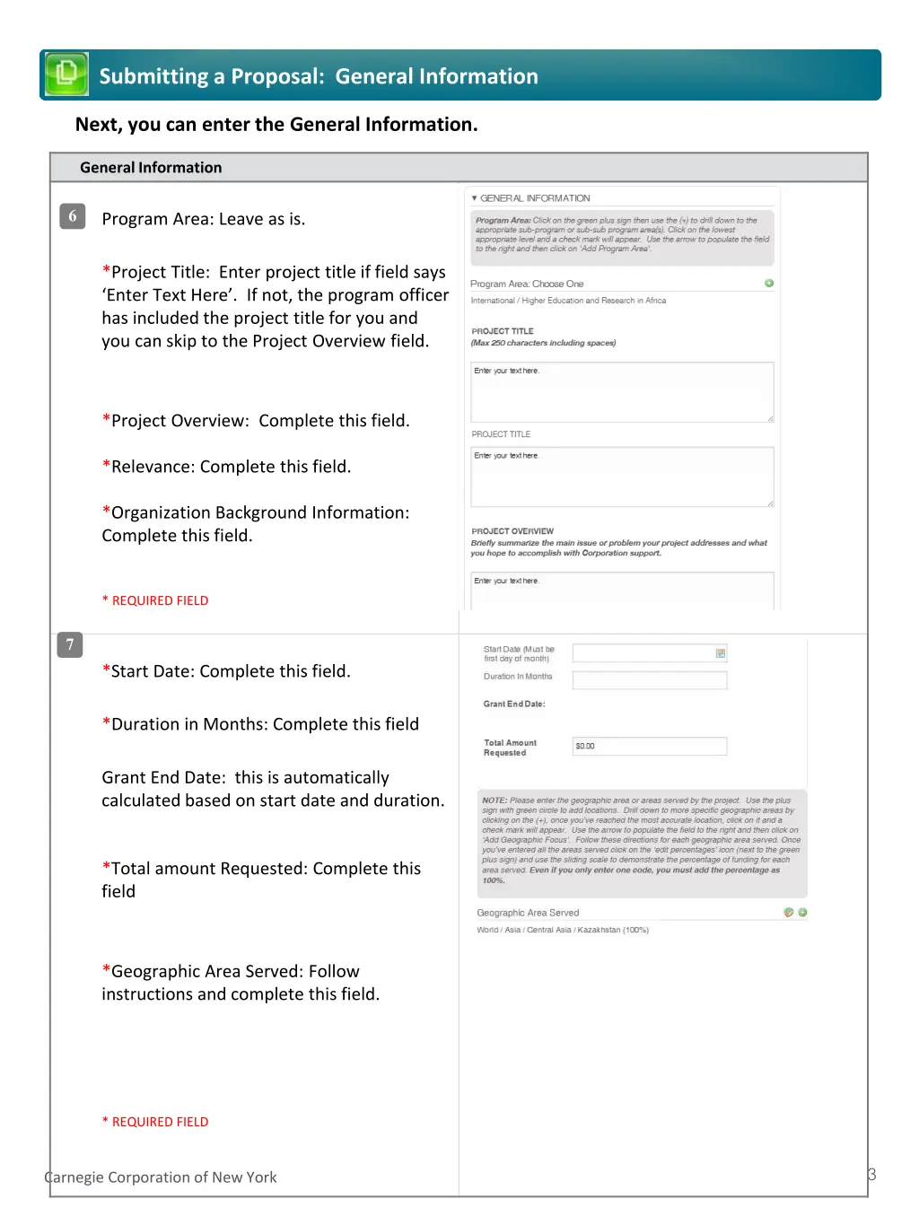 submitting a proposal general information