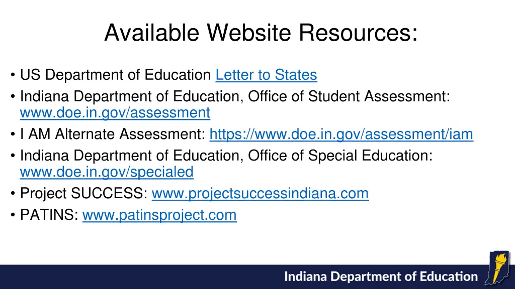available website resources