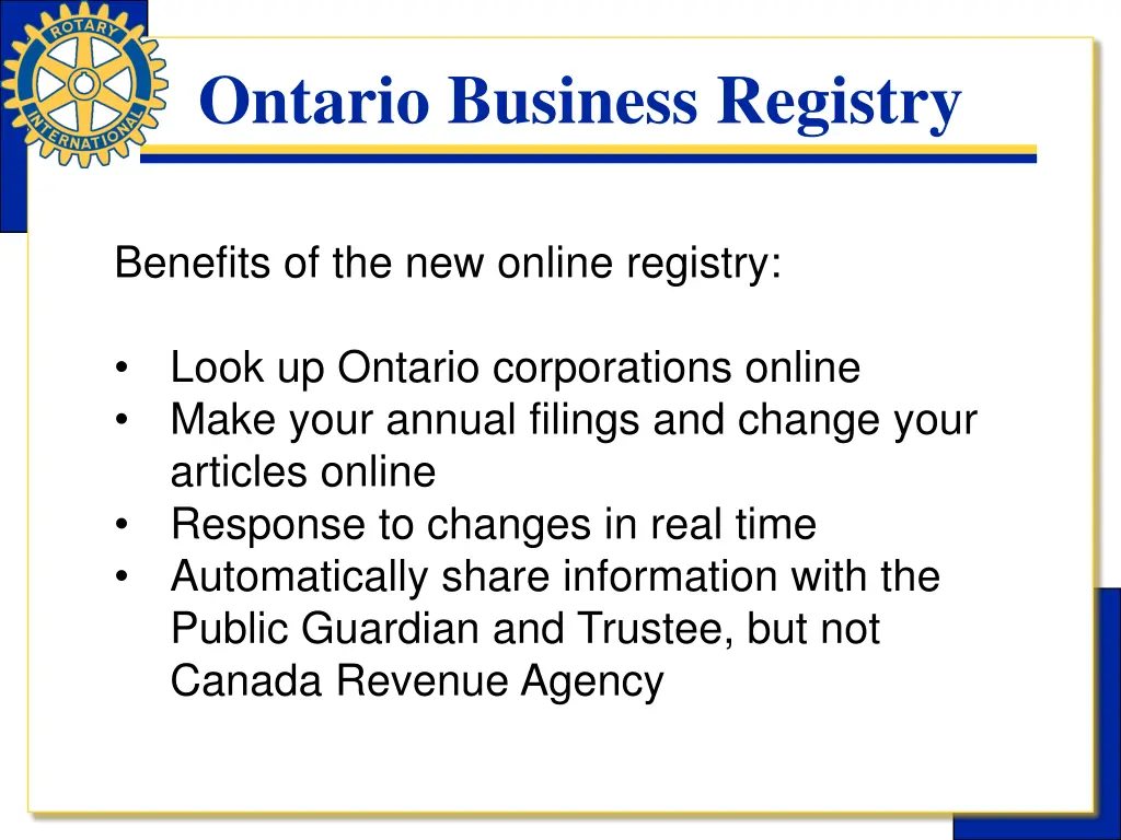 ontario business registry