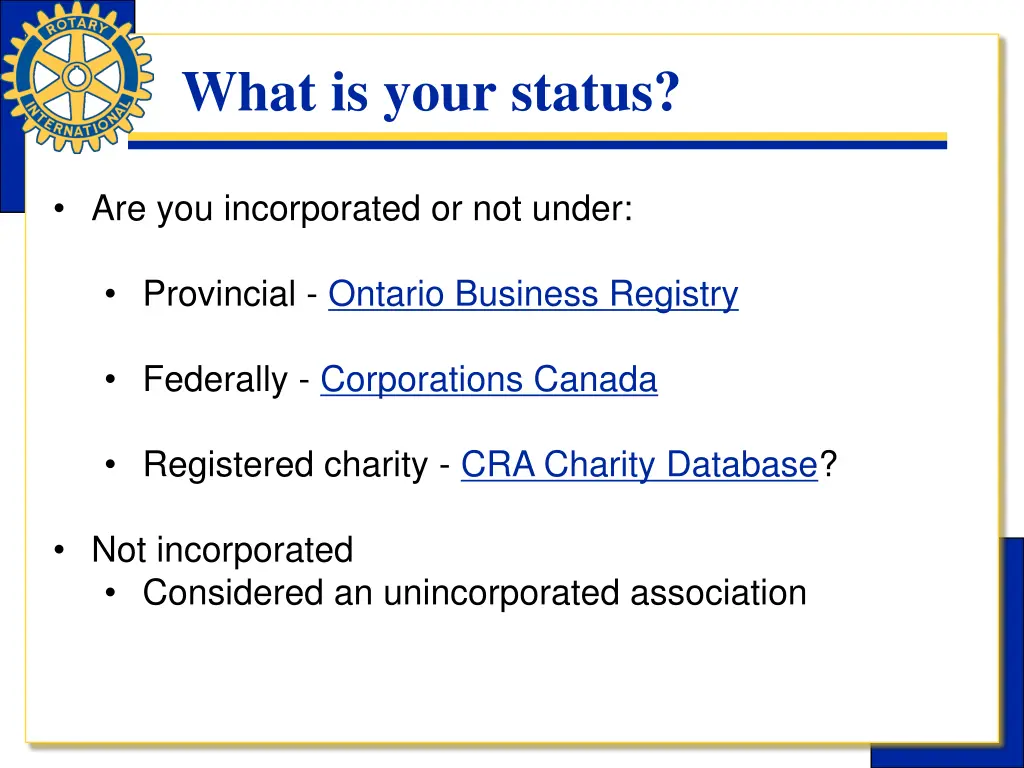 what is your status