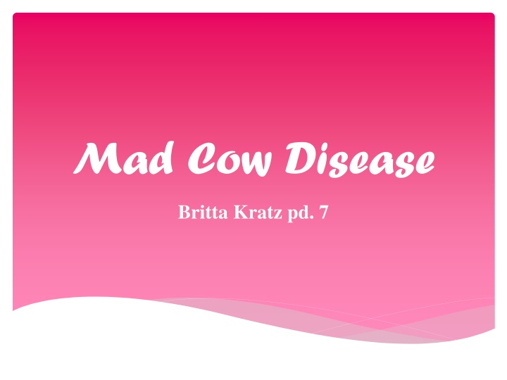 mad cow disease