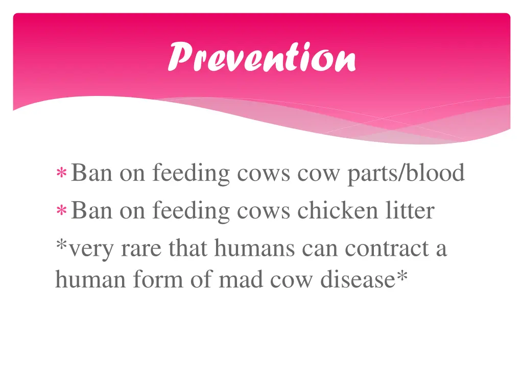 prevention