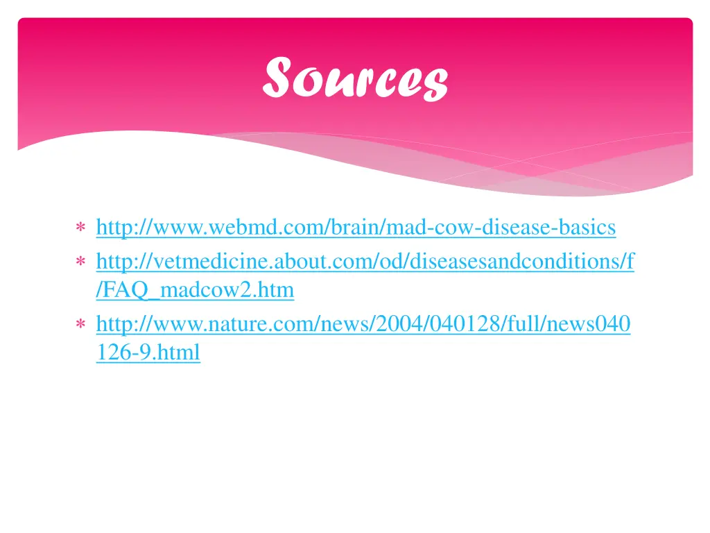 sources