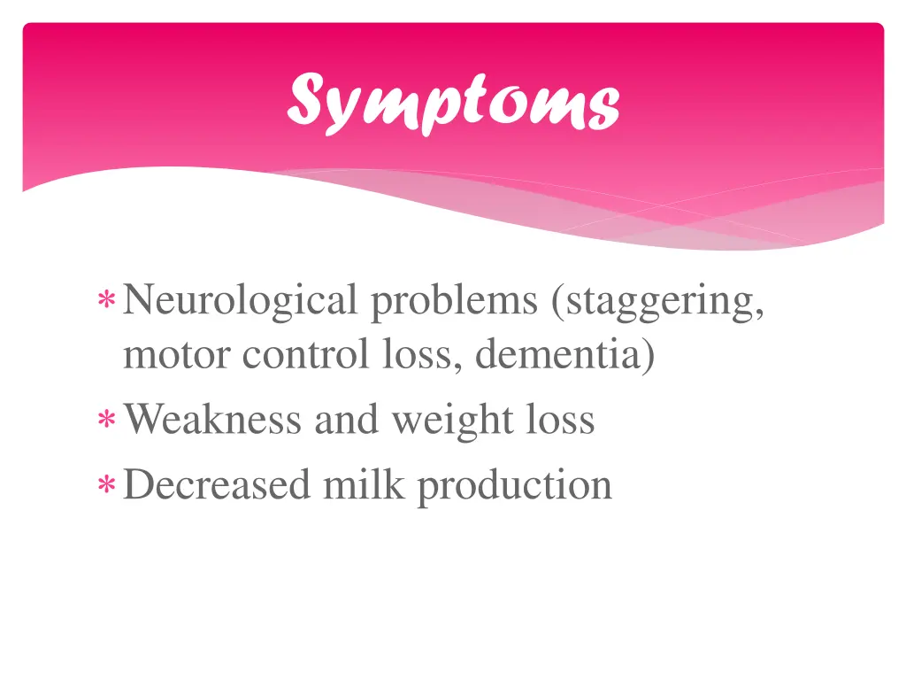 symptoms