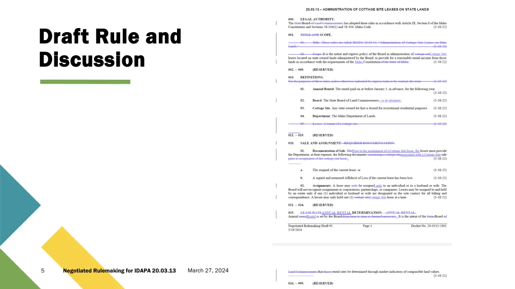 draft rule and draft rule and discussion