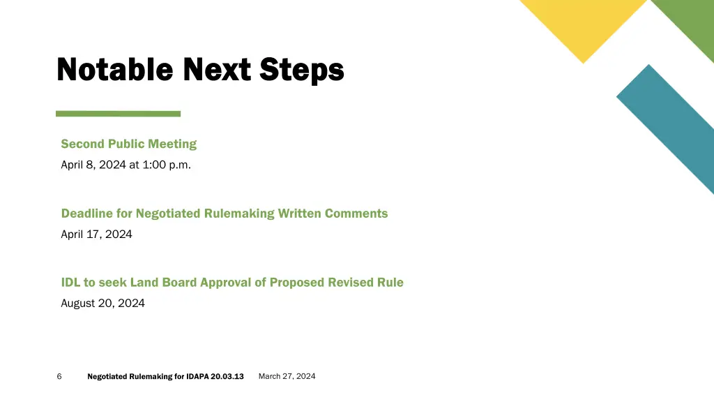 notable next steps notable next steps