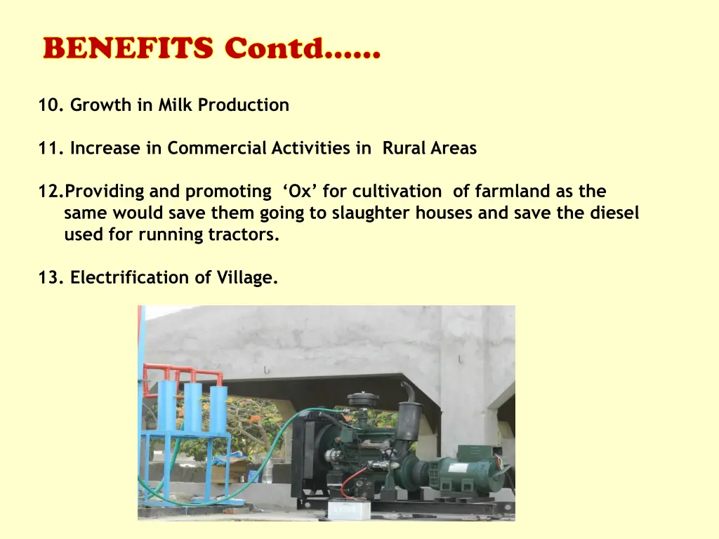 benefits contd