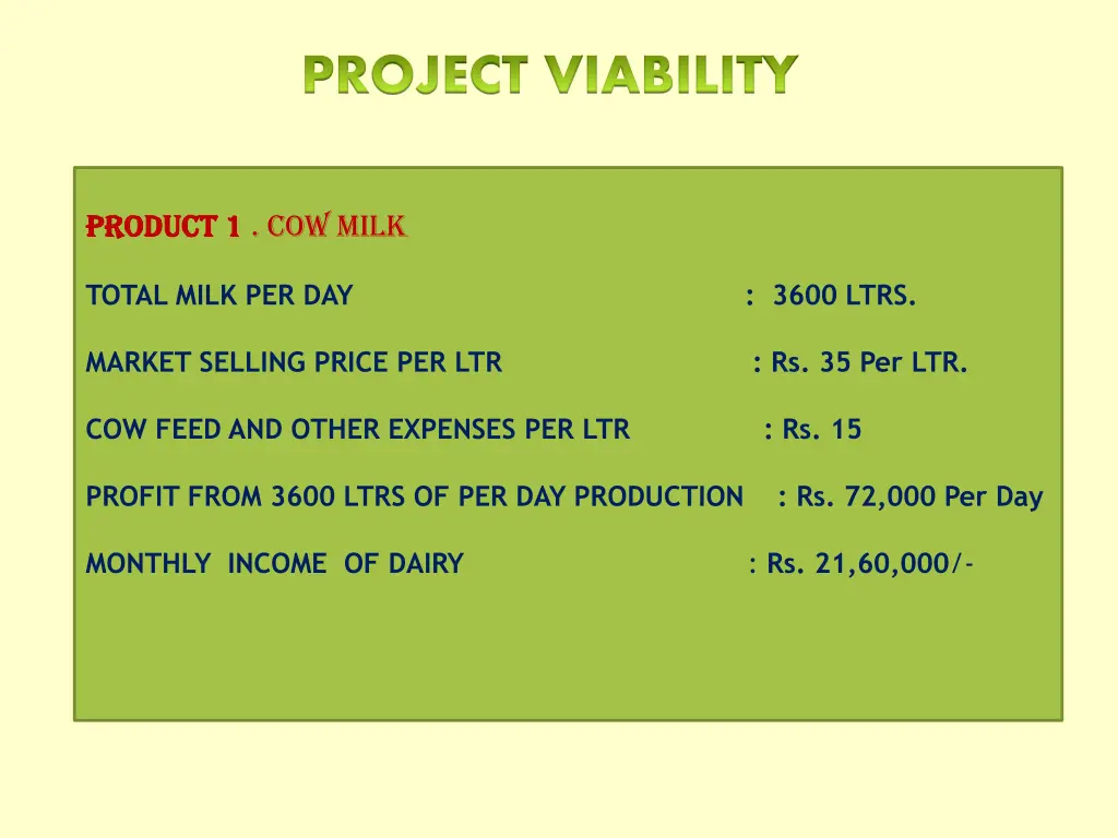 project viability