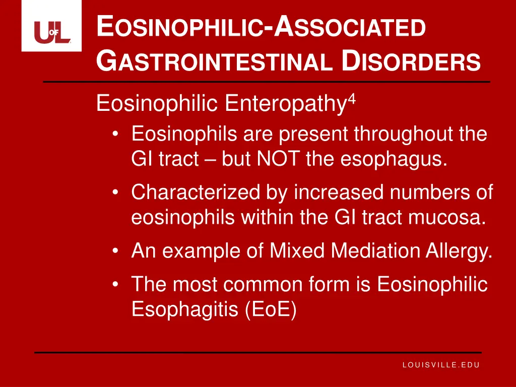 e osinophilic a ssociated g astrointestinal