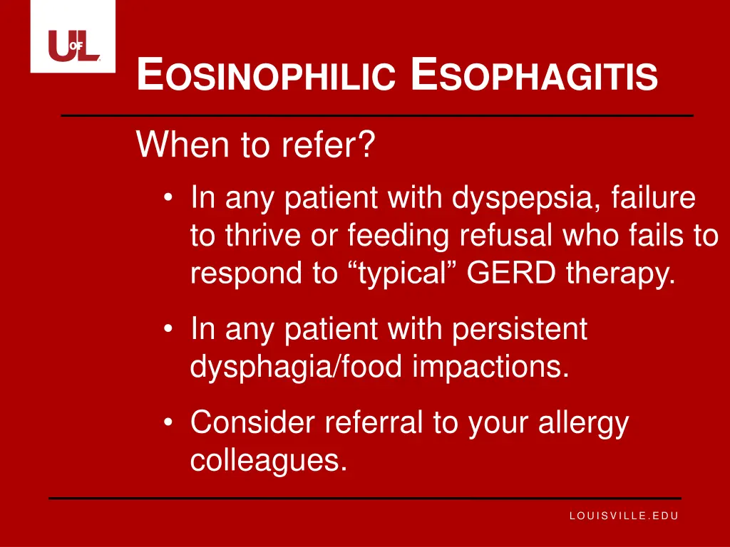 e osinophilic e sophagitis 13