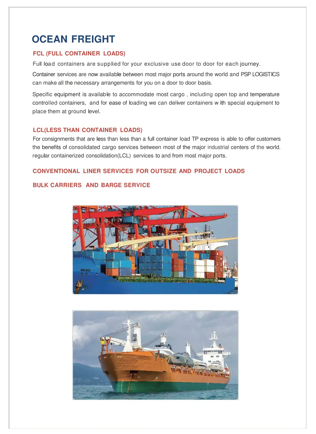 ocean freight
