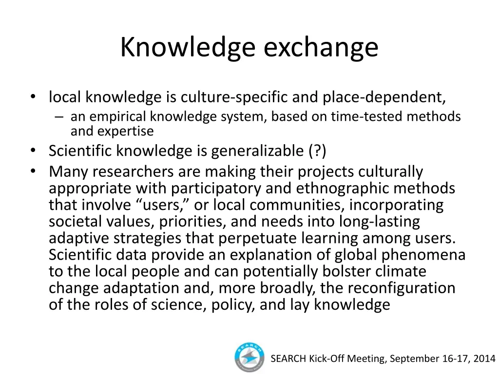 knowledge exchange