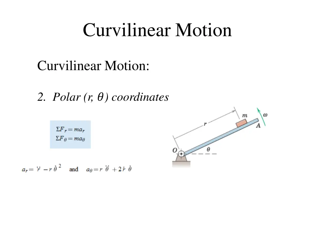 curvilinear motion