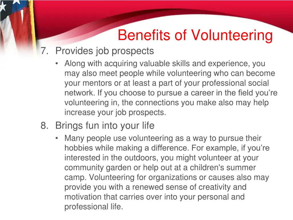 benefits of volunteering 7 provides job prospects