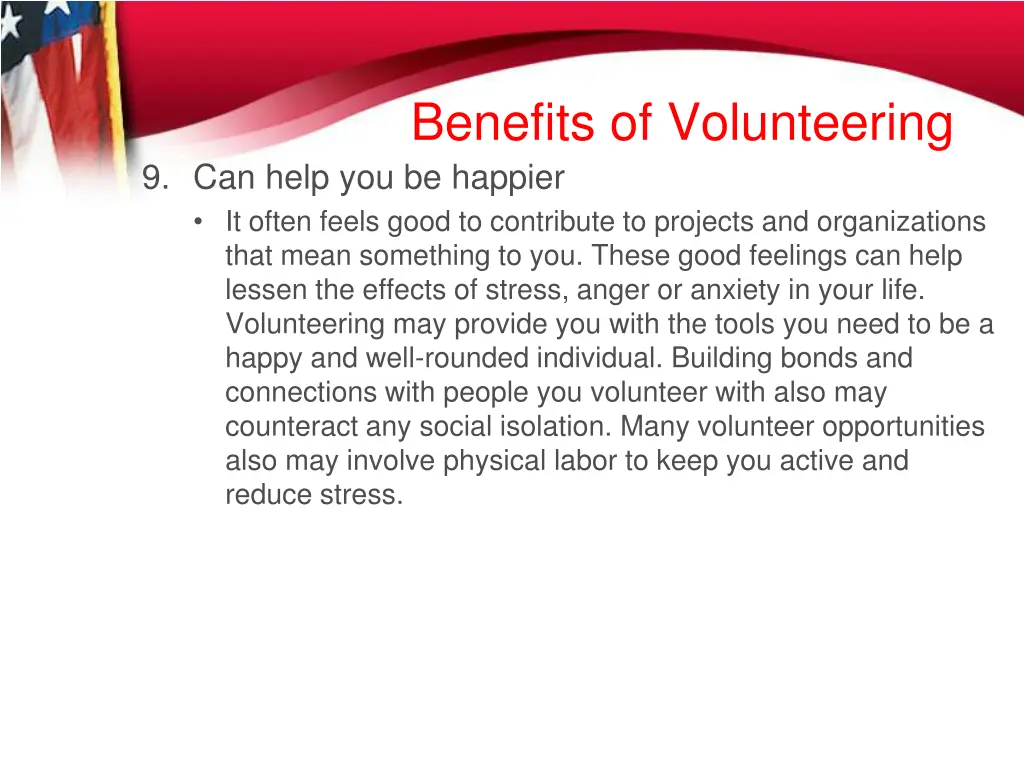 benefits of volunteering 9 can help