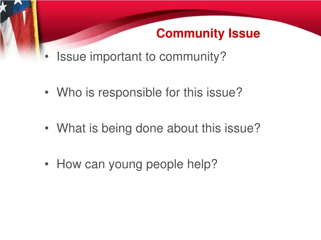 community issue 1