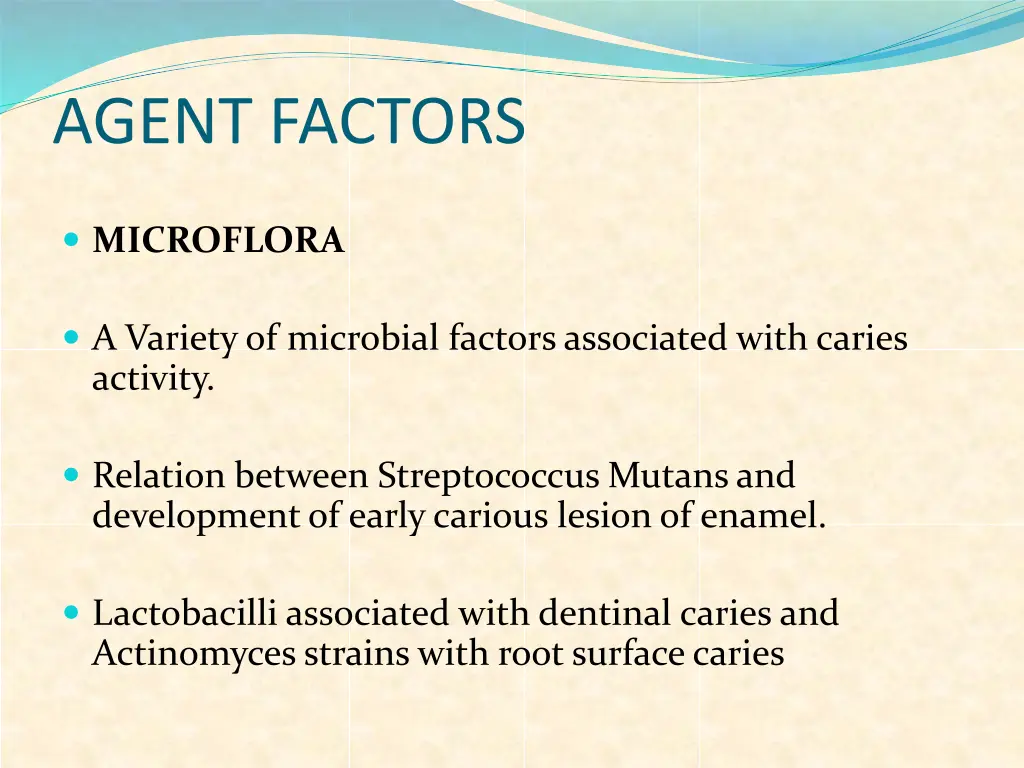 agent factors