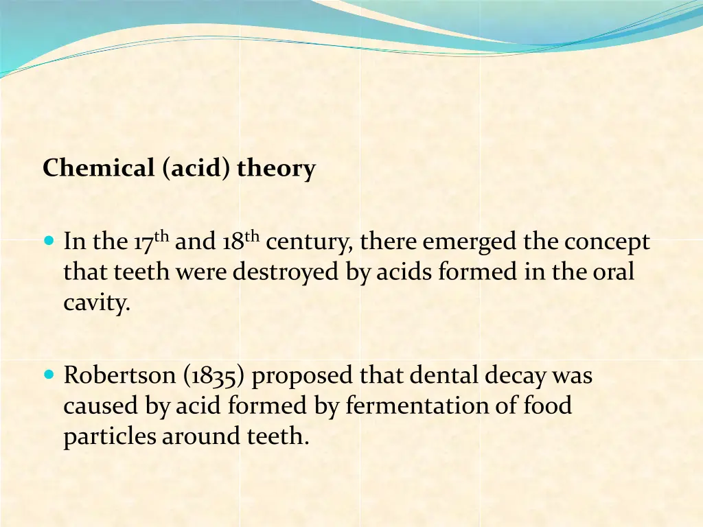 chemical acid theory