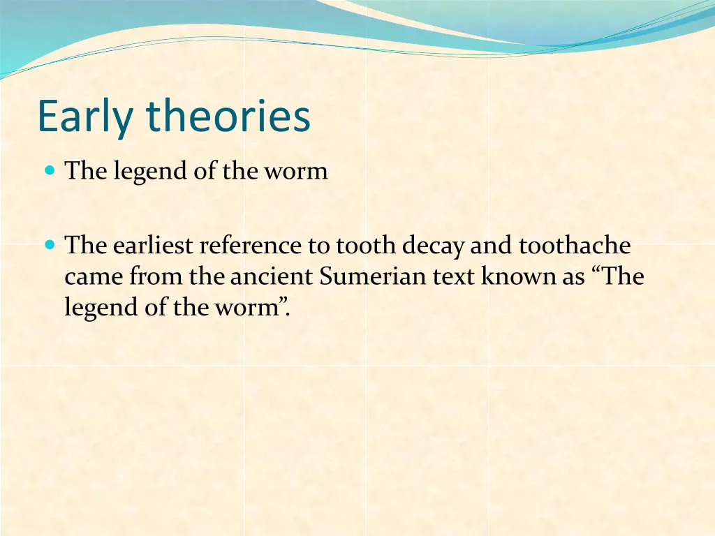 early theories